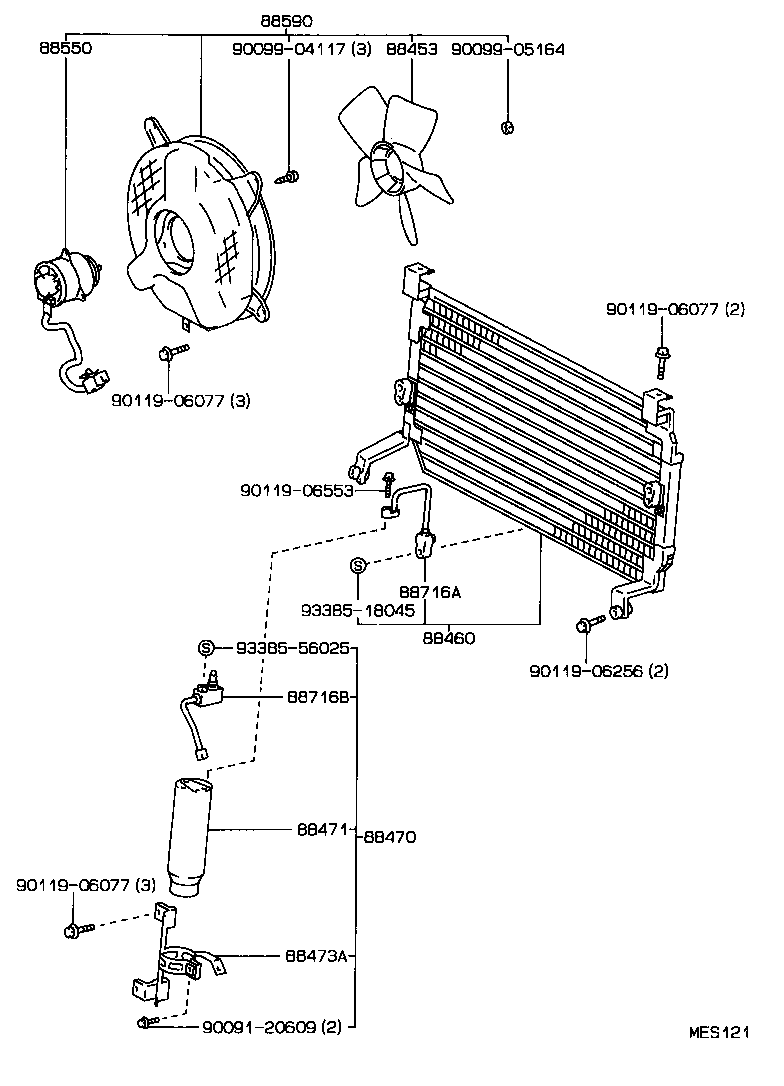 Exploded illustration MES121