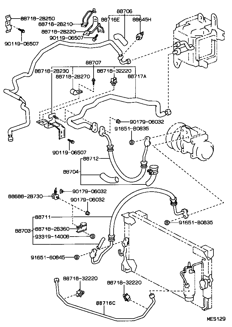 Exploded illustration MES129