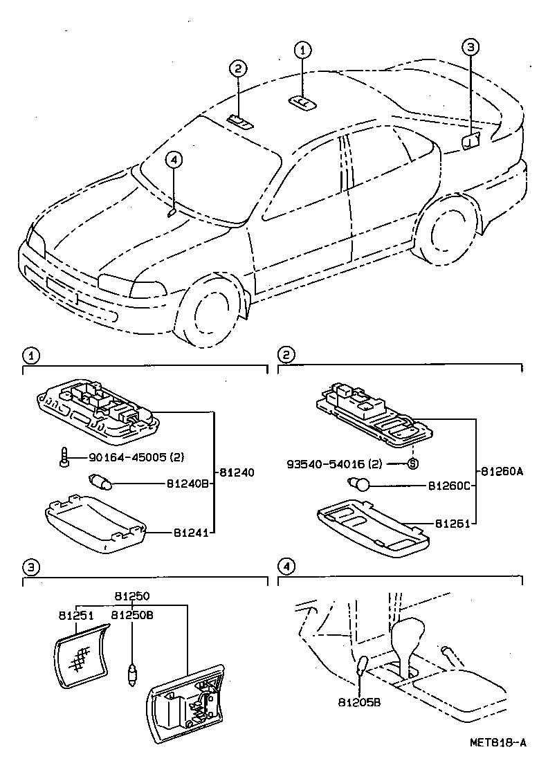 Exploded illustration MET818A