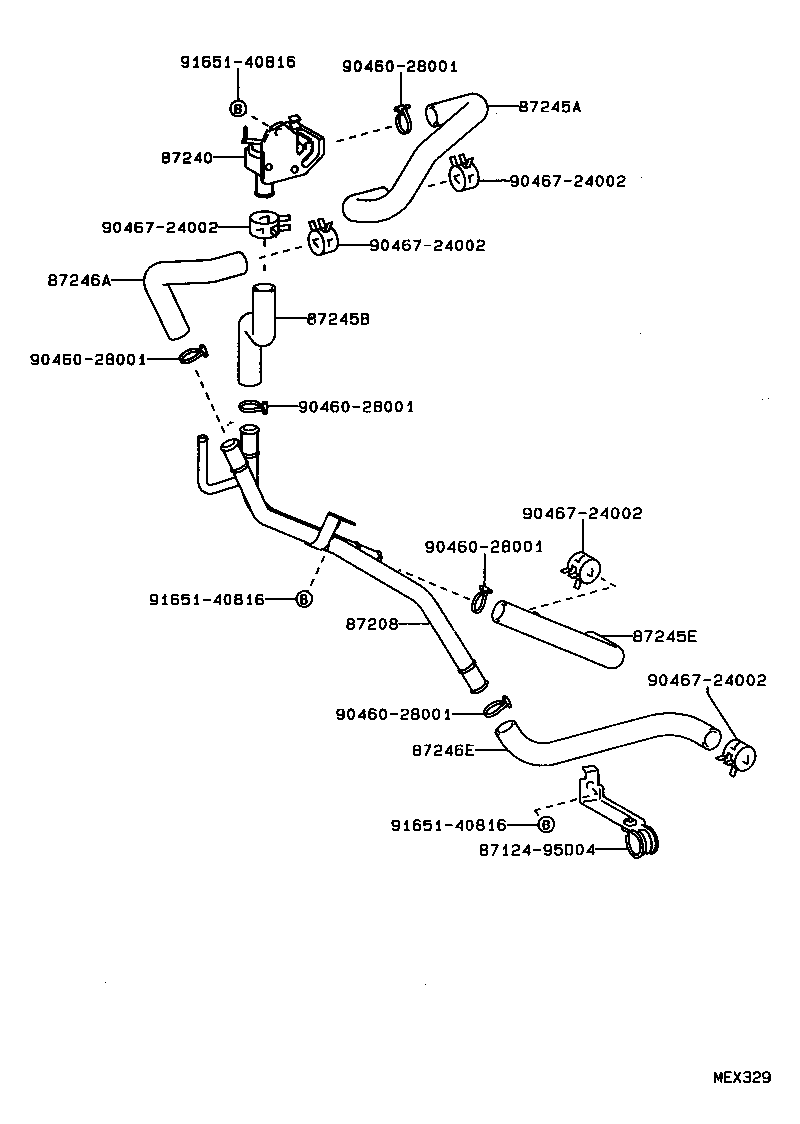 Exploded illustration MEX329