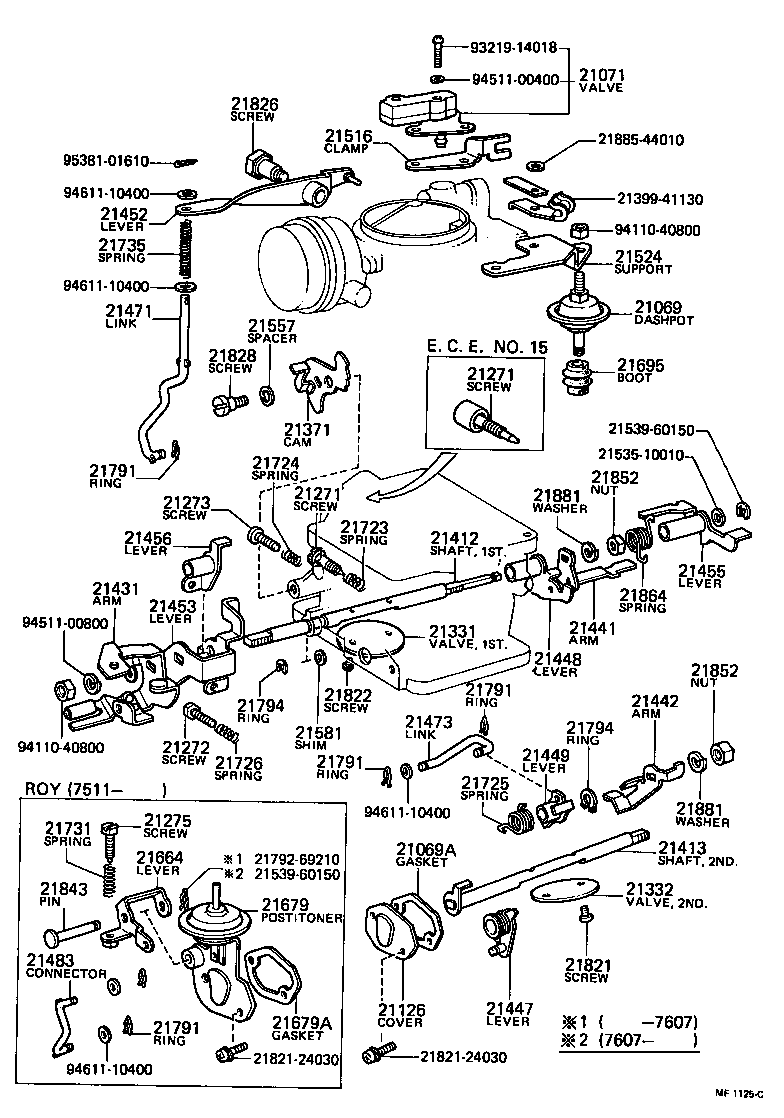 Exploded illustration MF1125C