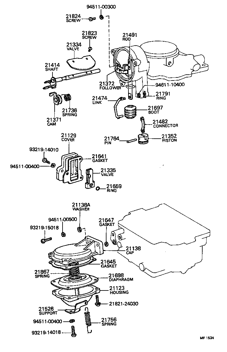 Exploded illustration MF1534