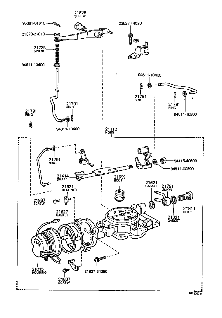 Exploded illustration MF2202A