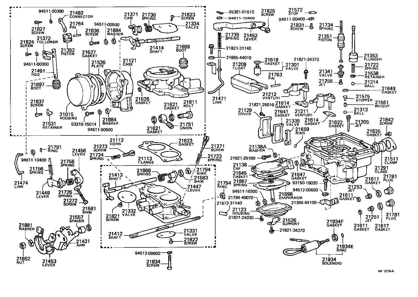 Exploded illustration MF2218A