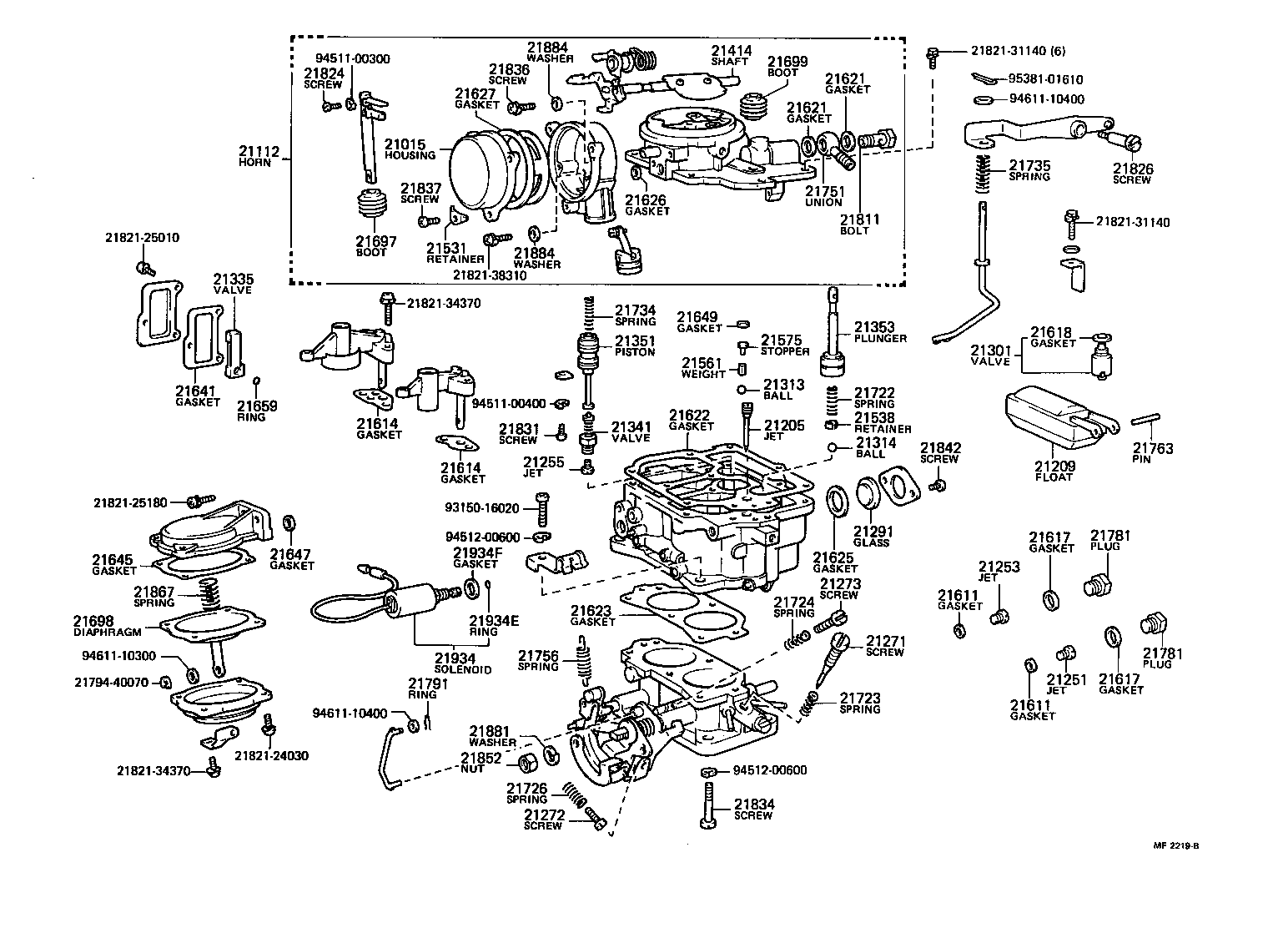 Exploded illustration MF2219B