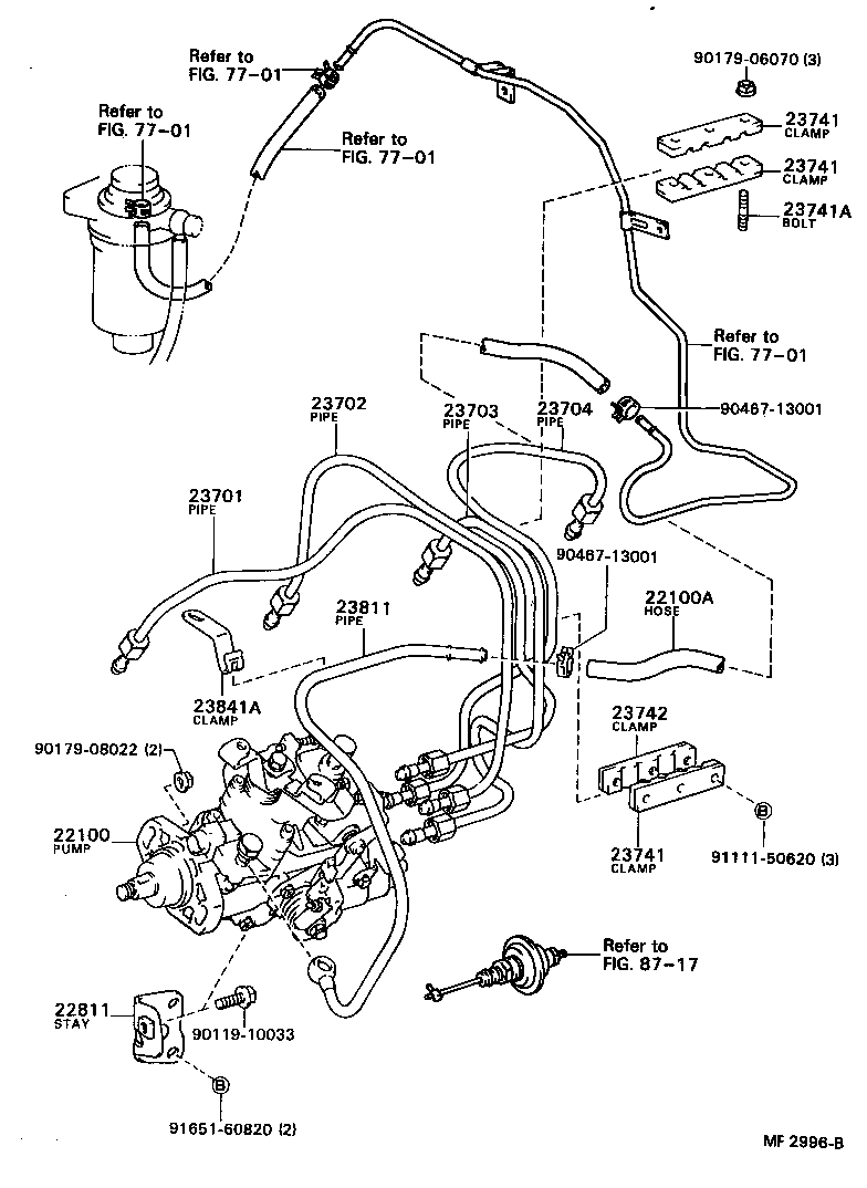 Exploded illustration MF2996B