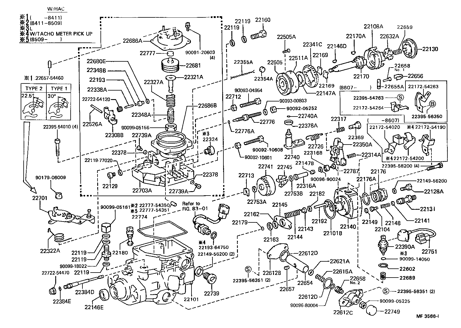 Exploded illustration MF3566I