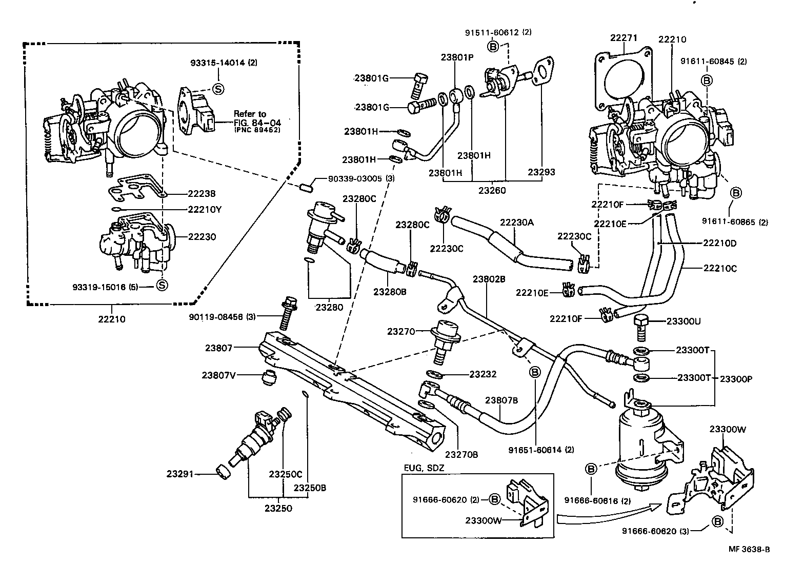 Exploded illustration MF3638B