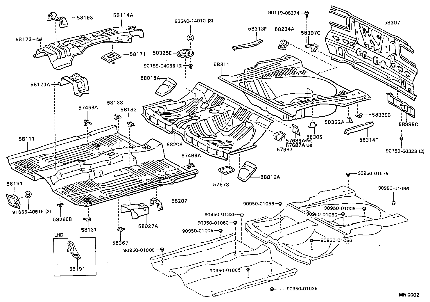 Exploded illustration MN0002