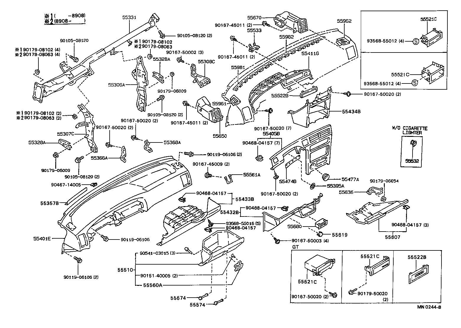 Exploded illustration MN0244B