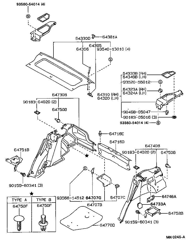Exploded illustration MN0245A