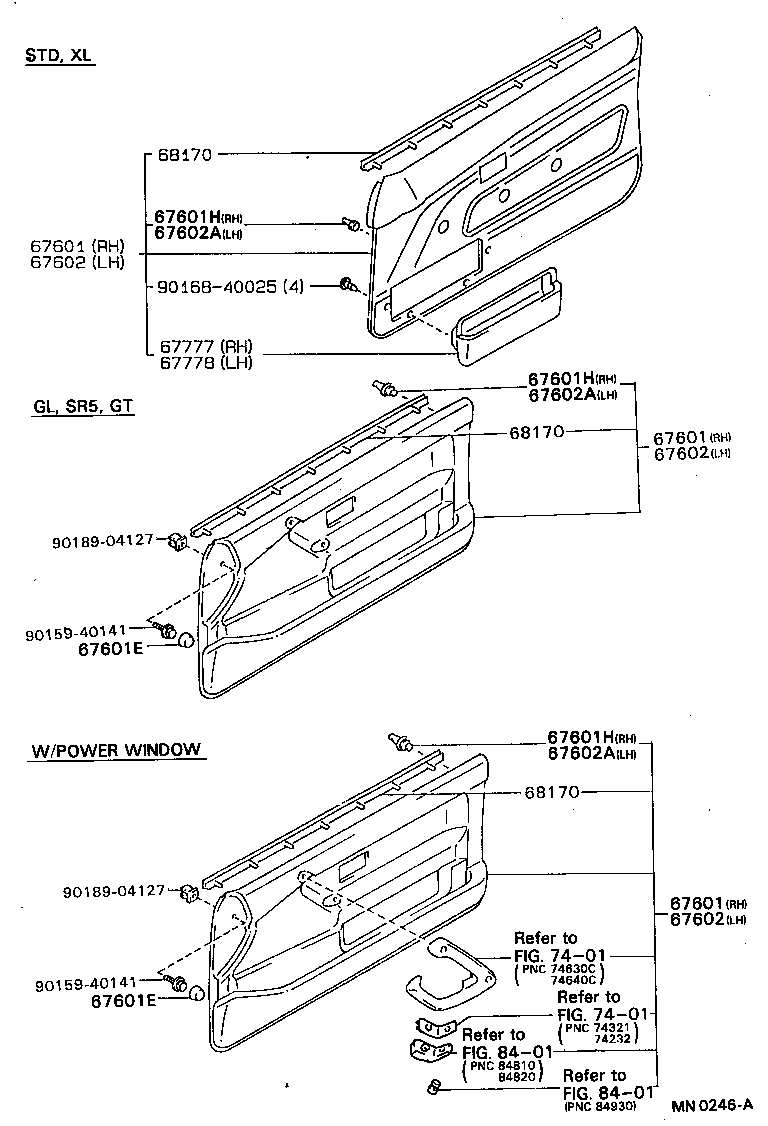 Exploded illustration MN0246A