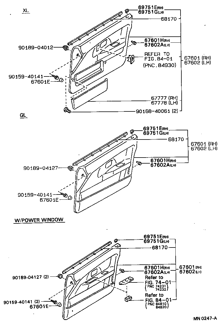 Exploded illustration MN0247A