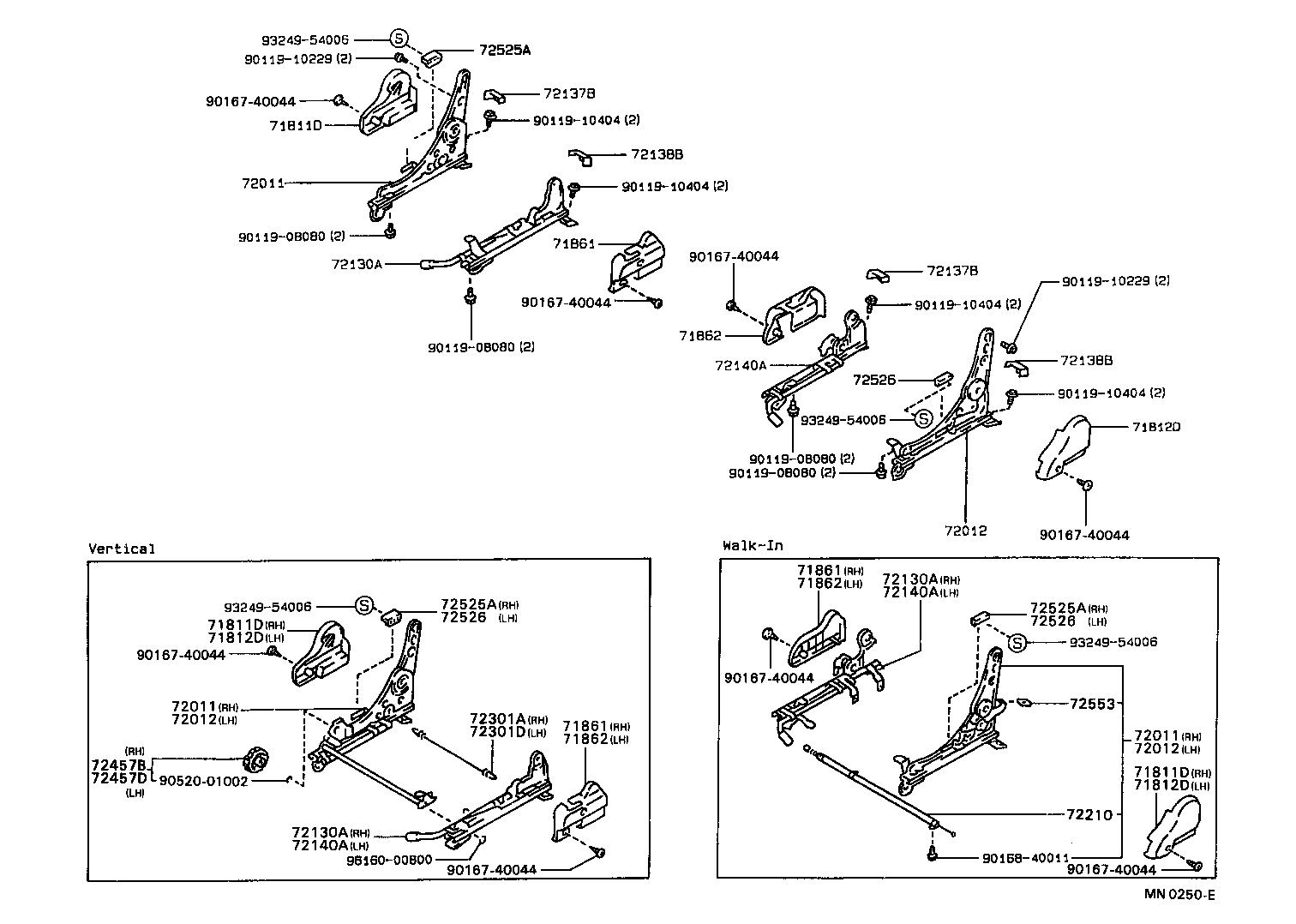 Exploded illustration MN0250E