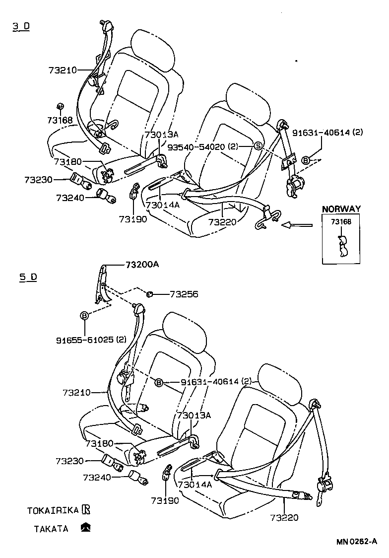 Exploded illustration MN0262A