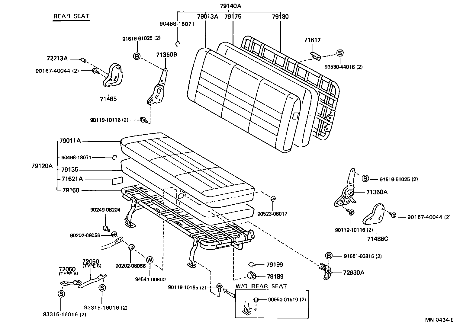 Exploded illustration MN0434E