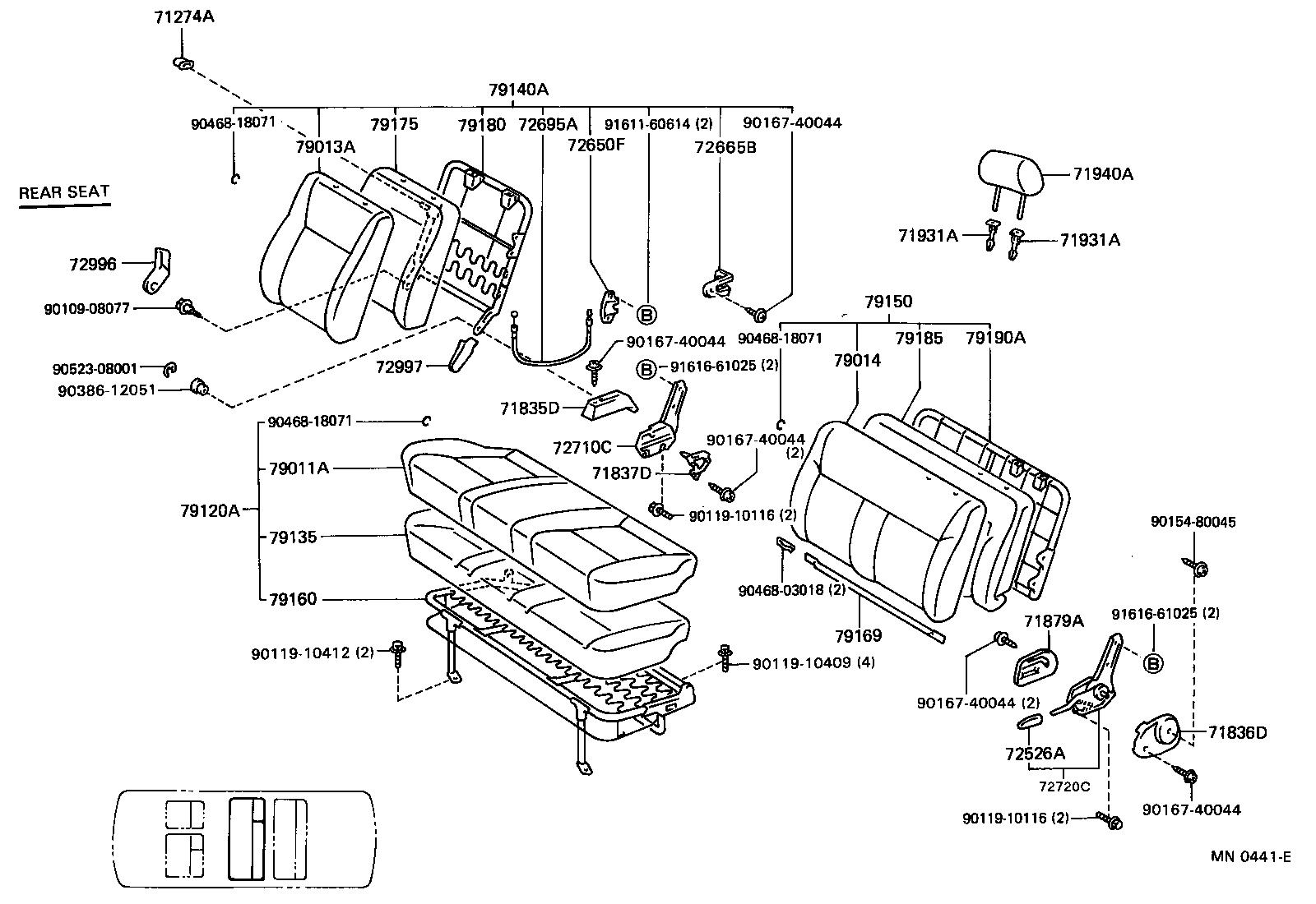 Exploded illustration MN0441E