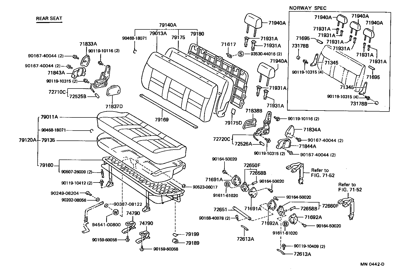 Exploded illustration MN0442D