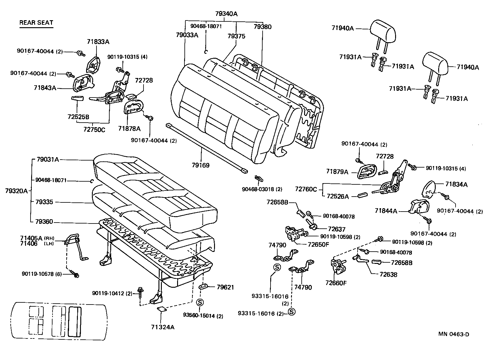 Exploded illustration MN0463D