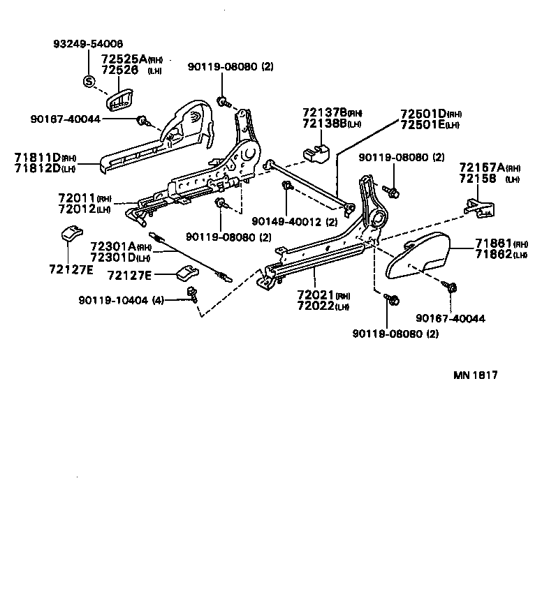 Exploded illustration MN1817