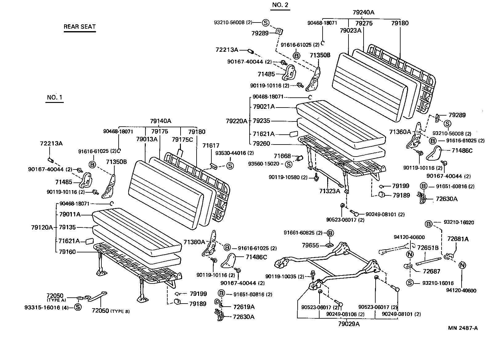 Exploded illustration MN2487A