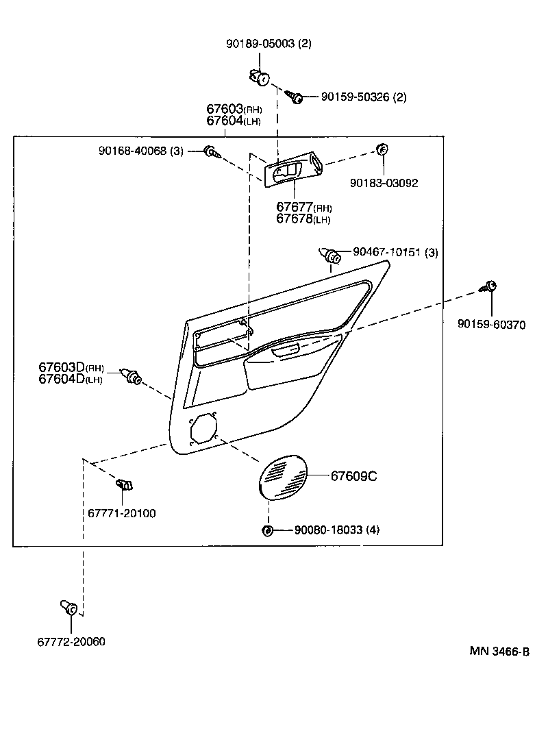 Exploded illustration MN3466B