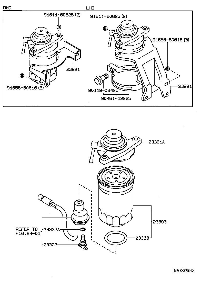 Exploded illustration NA0078D