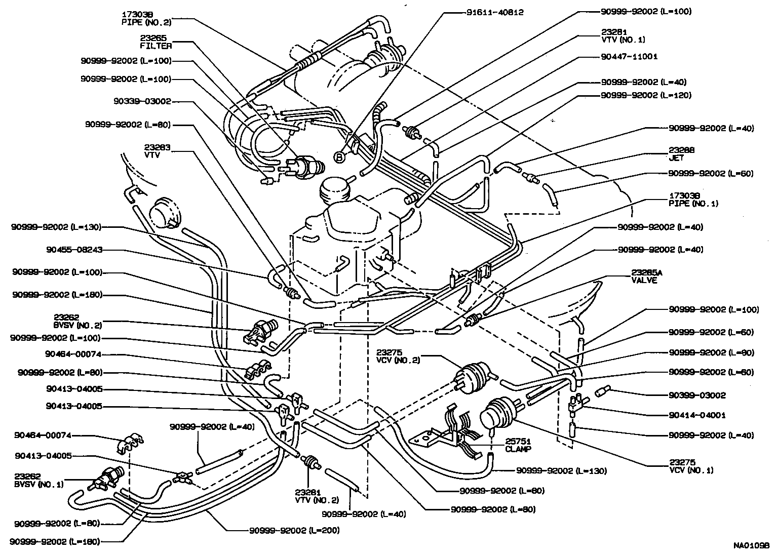 Exploded illustration NA0109B