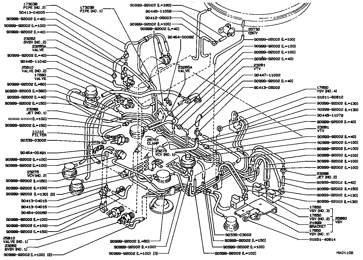 Exploded illustration NA0110B