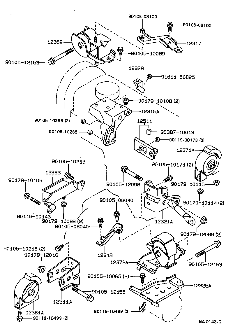 Exploded illustration NA0143C