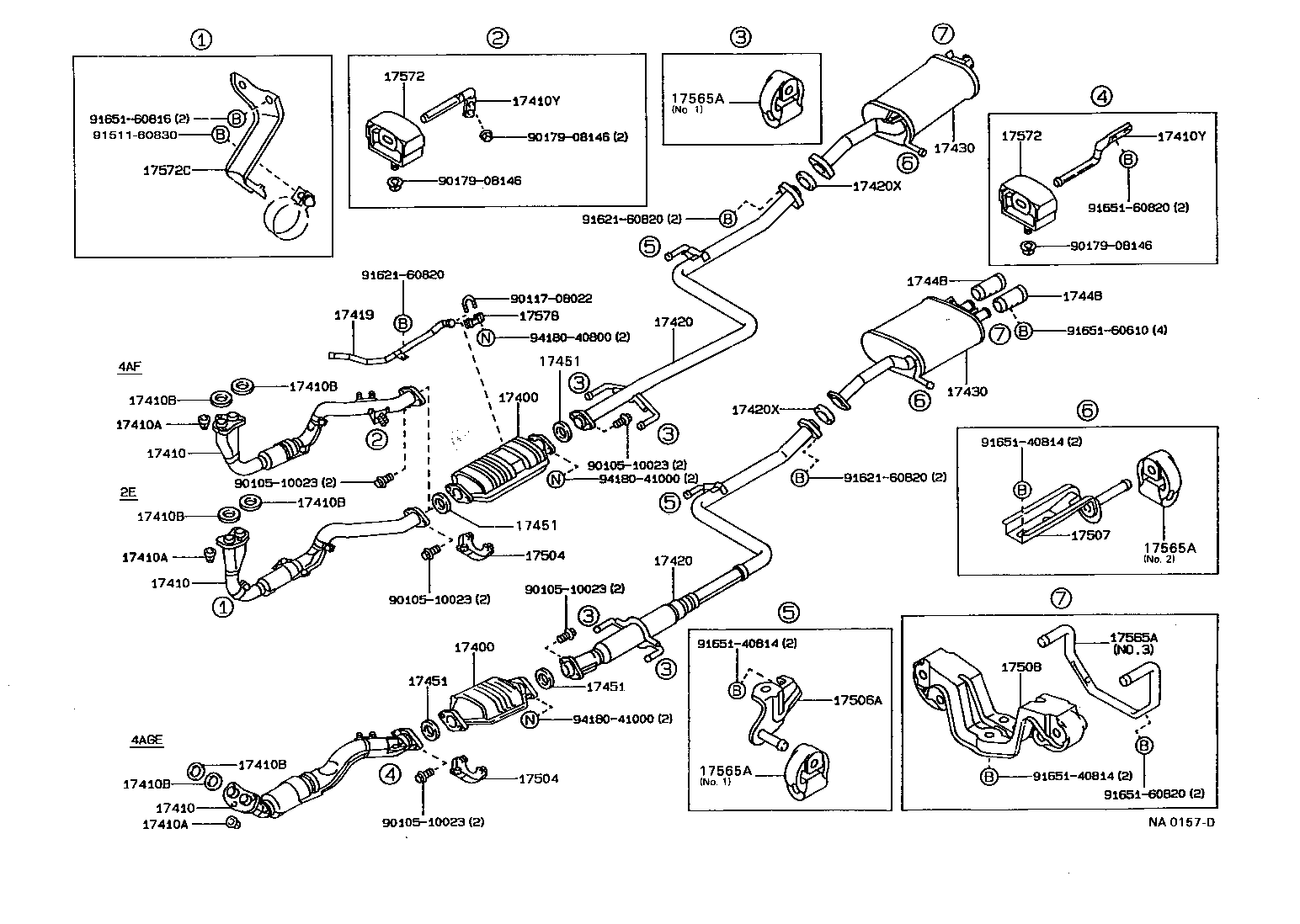 Exploded illustration NA0157D