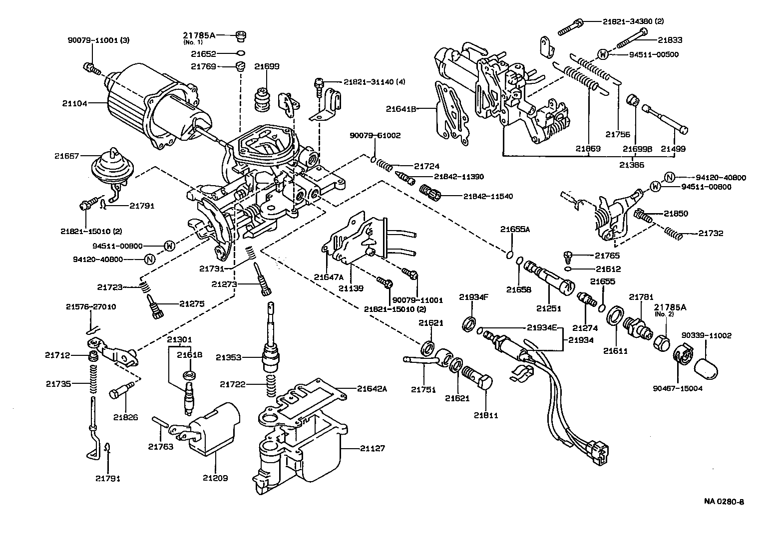Exploded illustration NA0280B