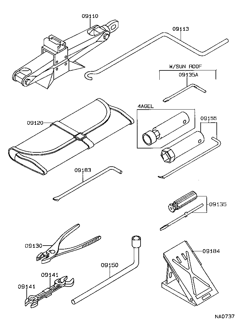 Exploded illustration NA0737