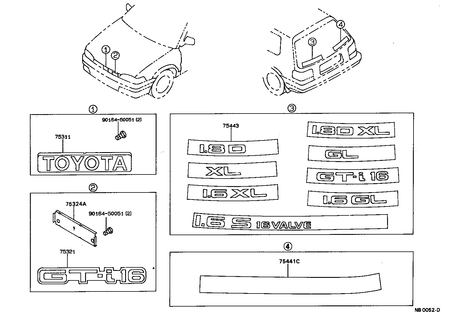 Exploded illustration NB0052D