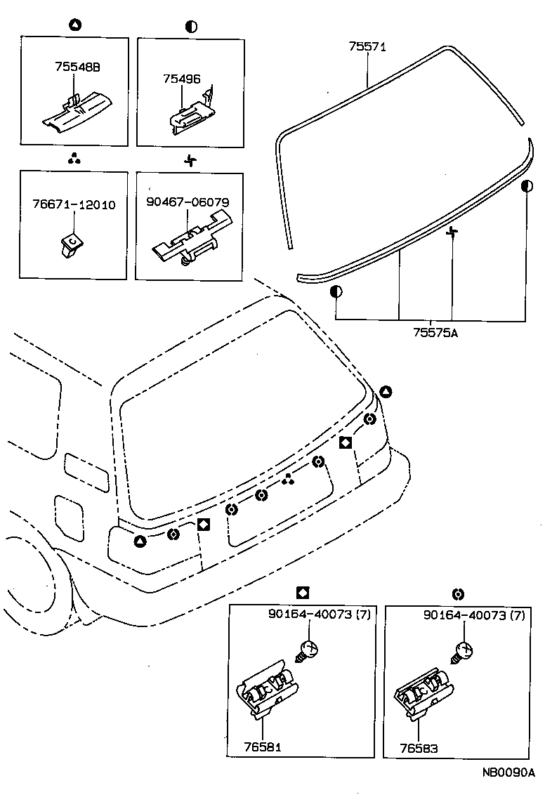 Exploded illustration NB0090A