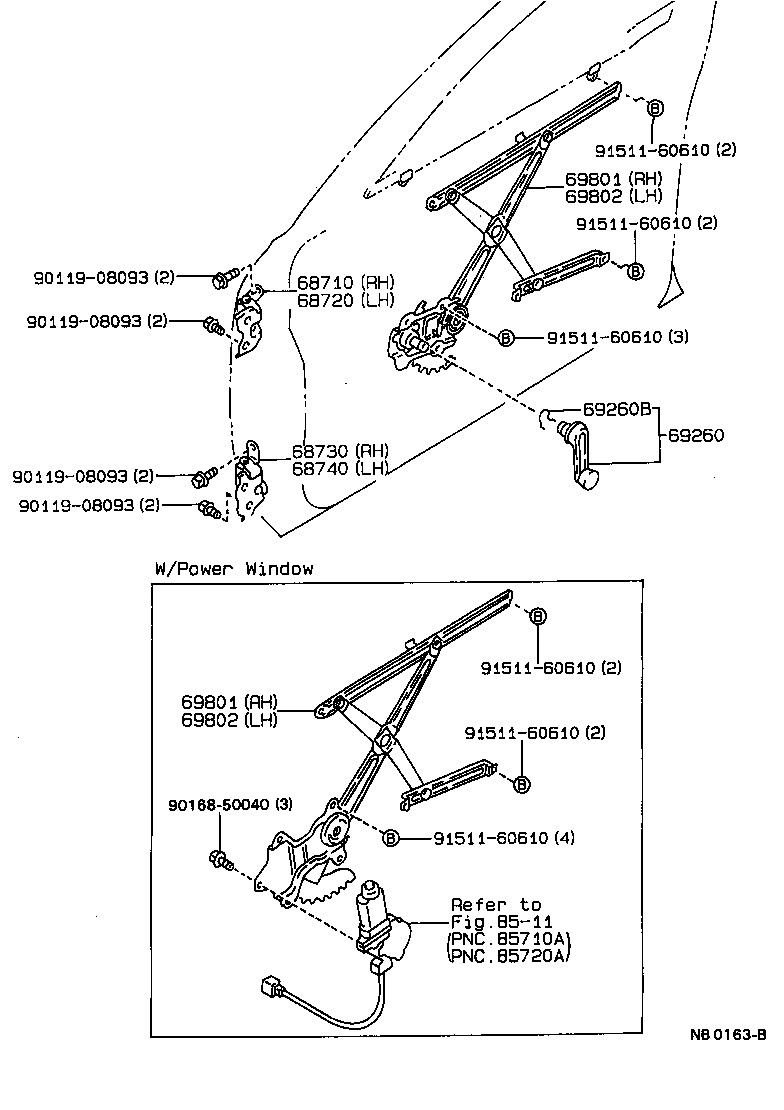Exploded illustration NB0163B