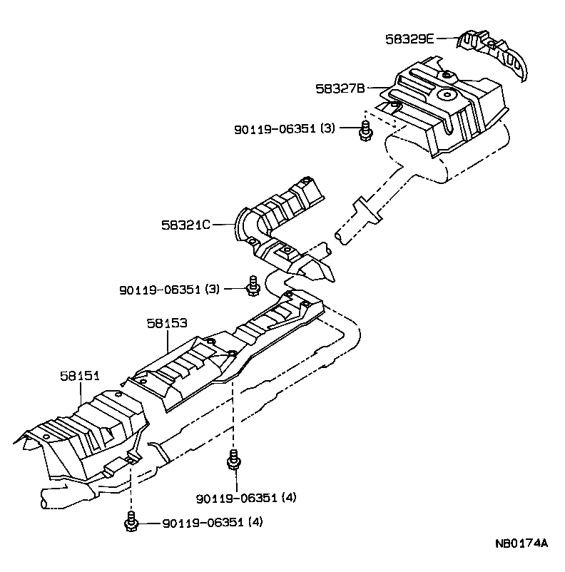 Exploded illustration NB0174A