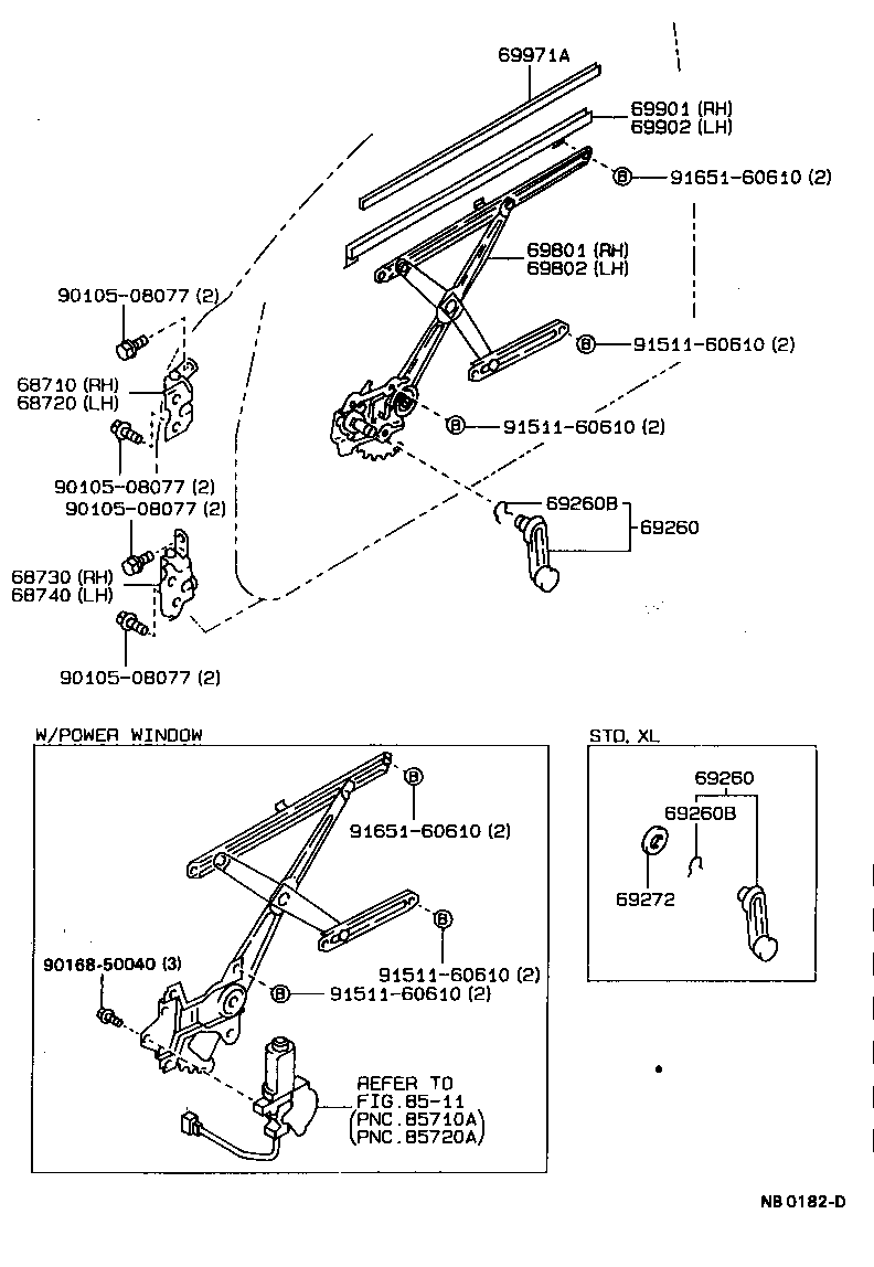 Exploded illustration NB0182D