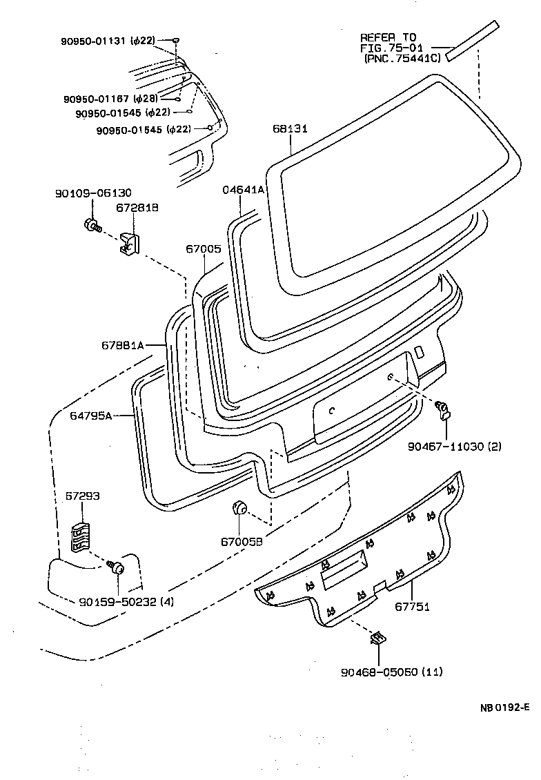 Exploded illustration NB0192E