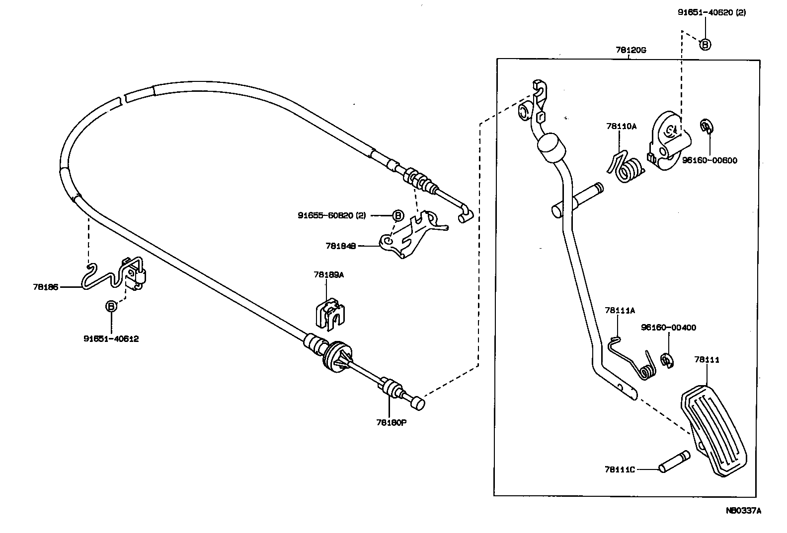 Exploded illustration NB0337A