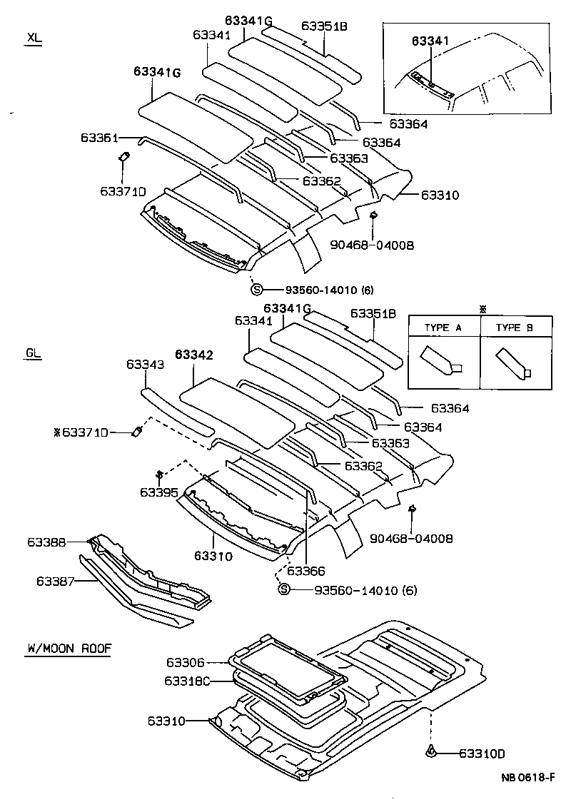 Exploded illustration NB0618F
