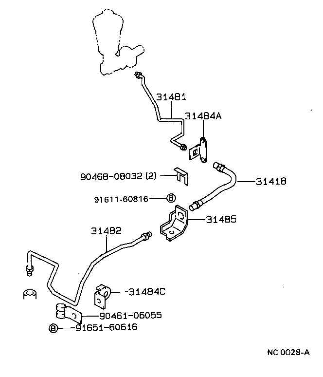 Exploded illustration NC0028A