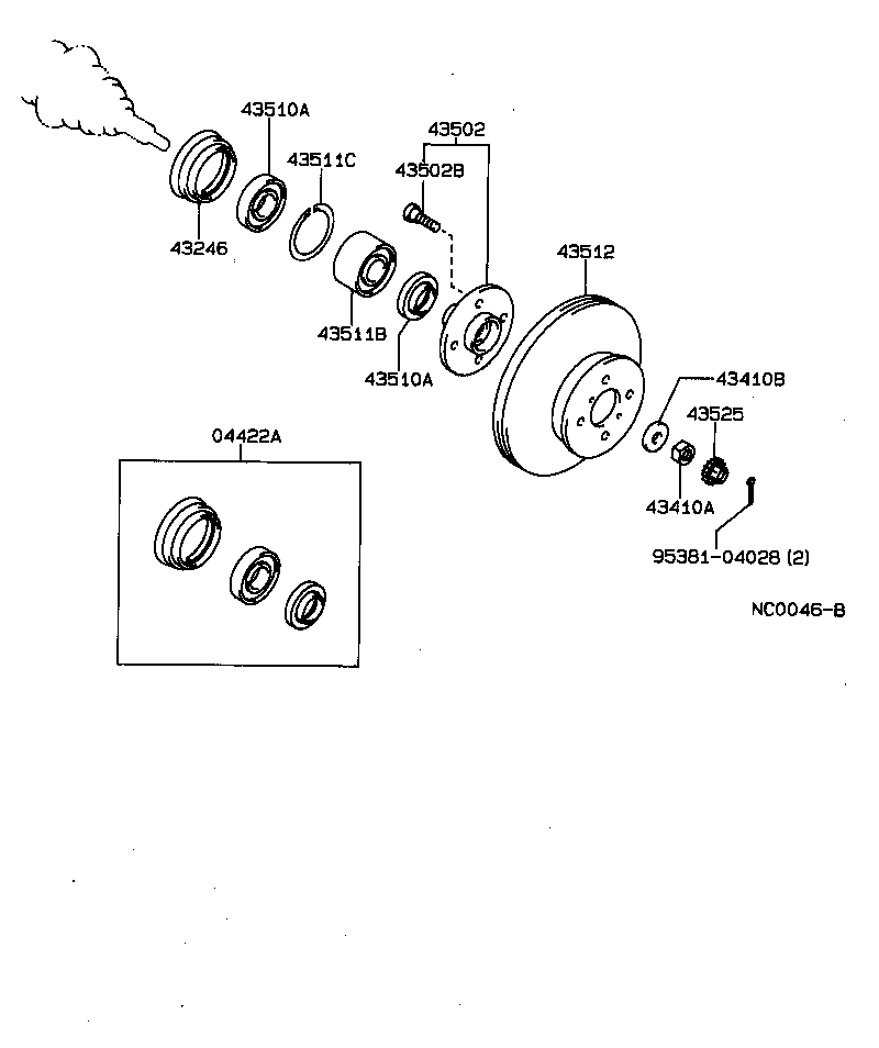 Exploded illustration NC0046B