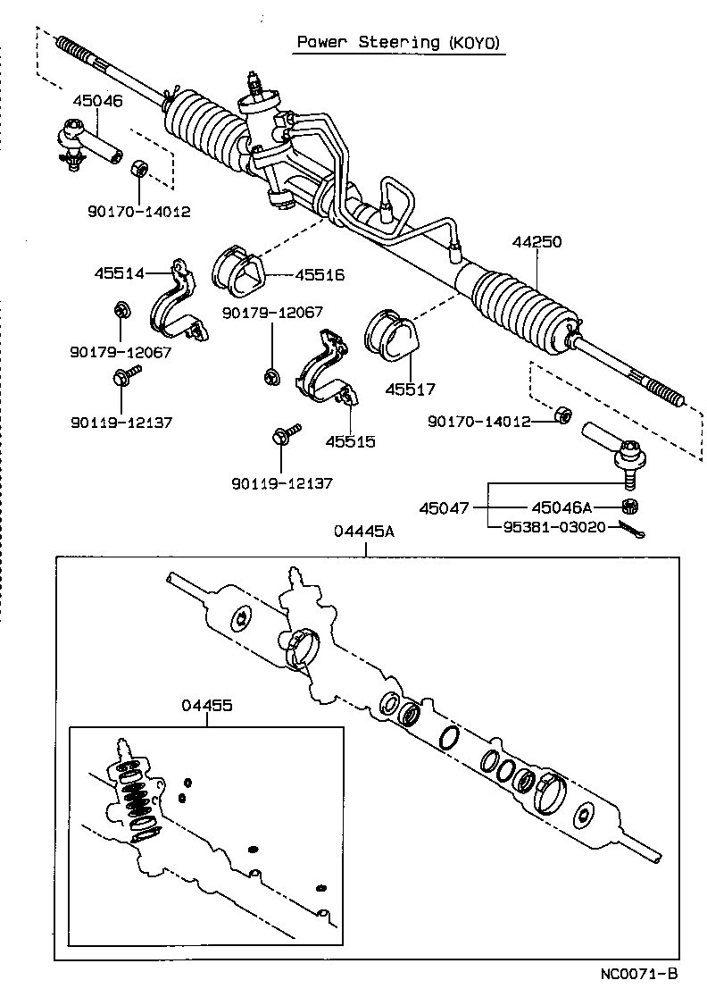 Exploded illustration NC0071B