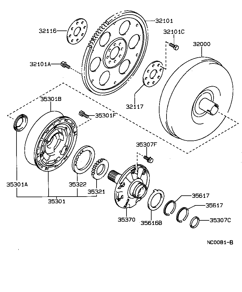 Exploded illustration NC0081B