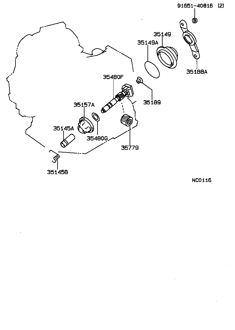 Exploded illustration NC0116