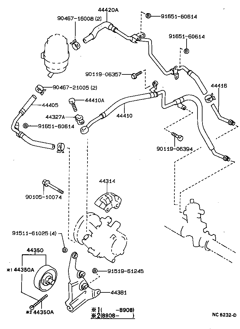 Exploded illustration NC5232D