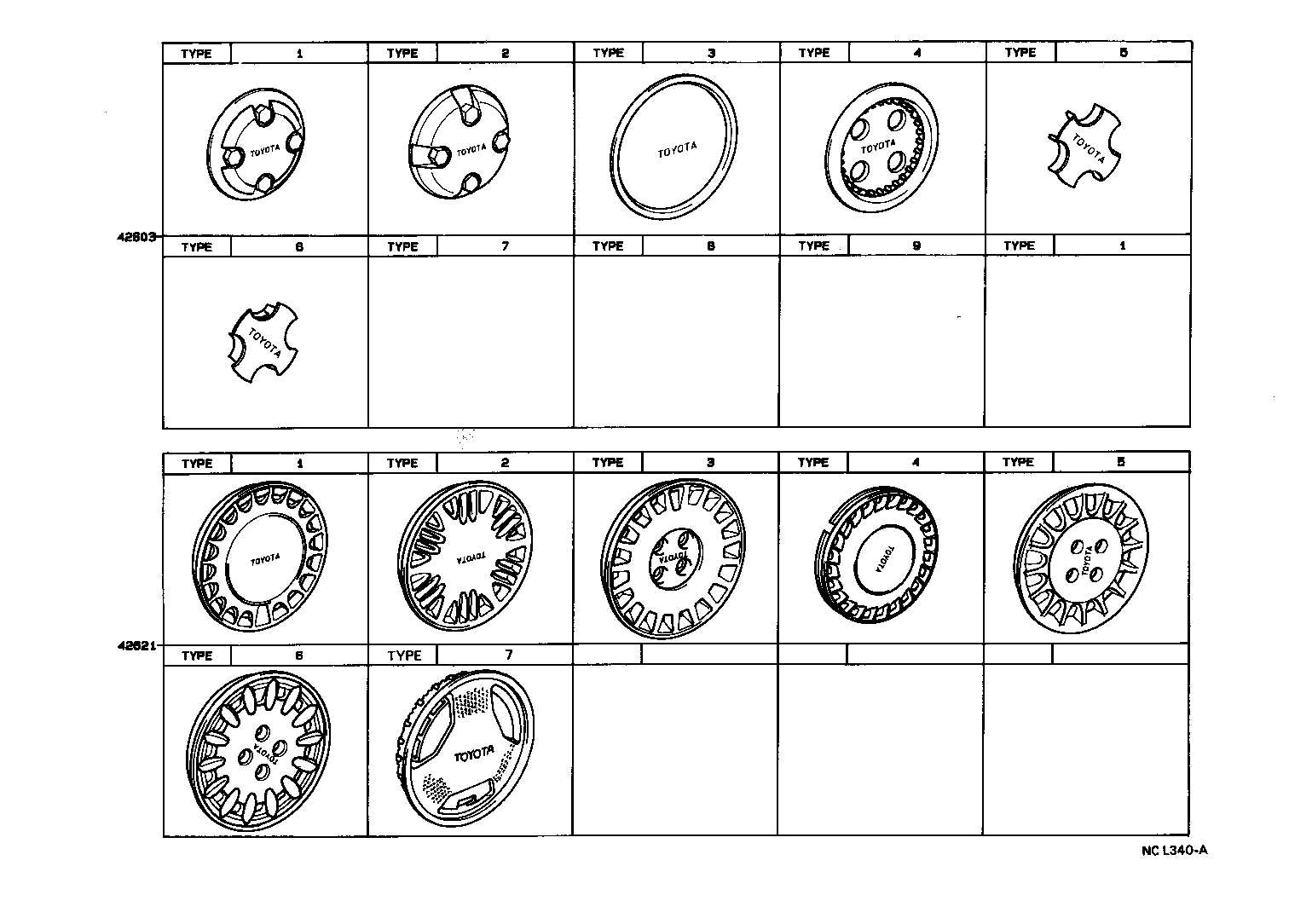 Exploded illustration NCL340A