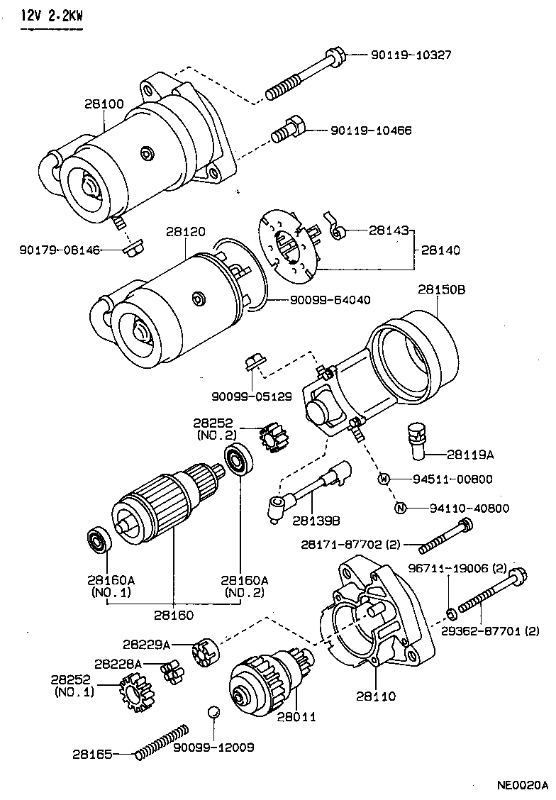 Exploded illustration NE0020A