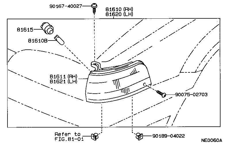 Exploded illustration NE0060A